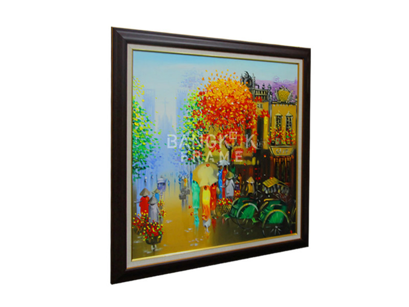 กรอบรูปภาพท้องพระโรงสมัยโบราณ